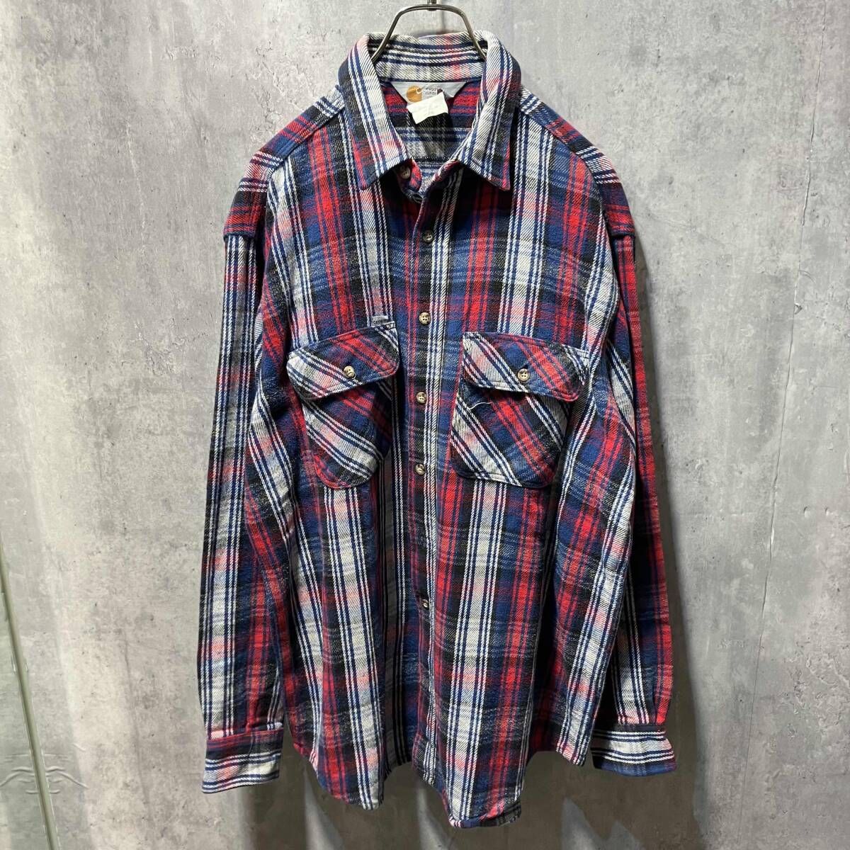 Carhartt 三角タグ チェックヘビーネルシャツ regular カーハート