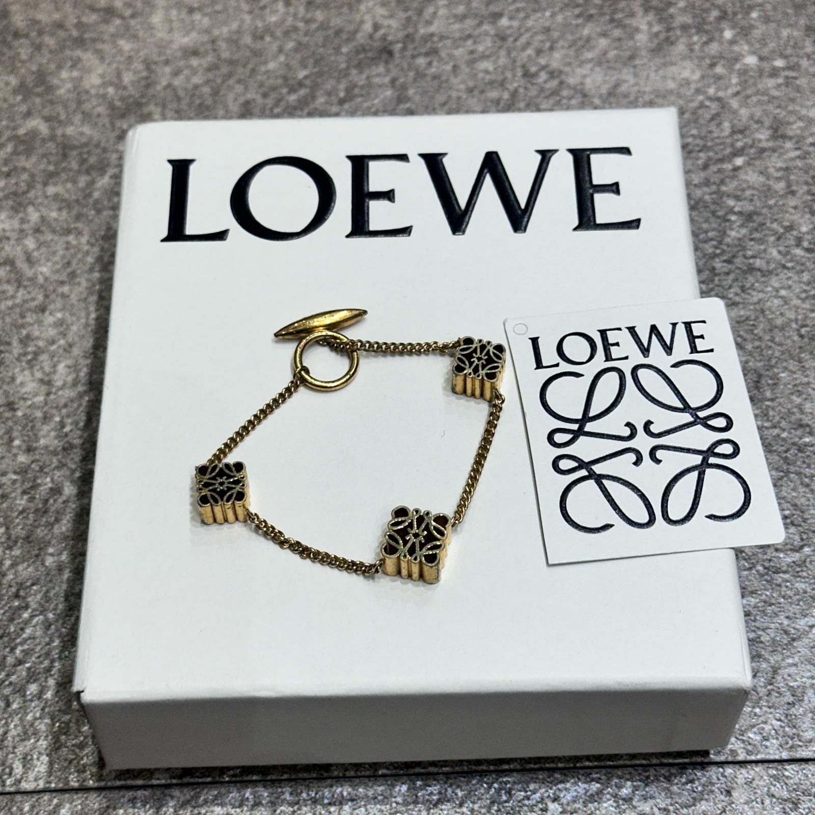 LOEWE アナグラムブレスレット バングル ロエベ ゴールド （1129M