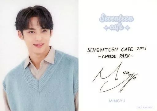 中古】コレクションカード(男性) SEVENTEEN/MINGYU(ミンギュ)/裏面印刷