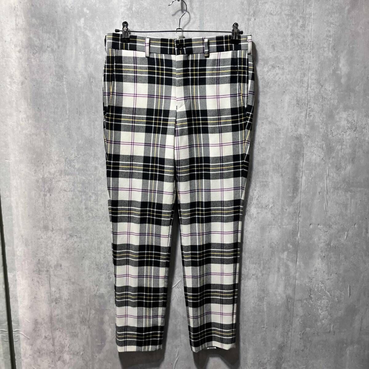 COMME des GARCONS HOMMEチェック柄 カバーオールジャケット 色:レッド