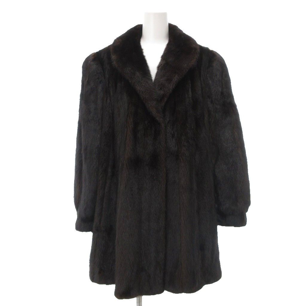 着丈約80cm ダークミンク　ハーフコート　毛皮　MGセーブル 着丈約80cm ダークミンク ハーフコート 毛皮 MGセーブル 楽天市場