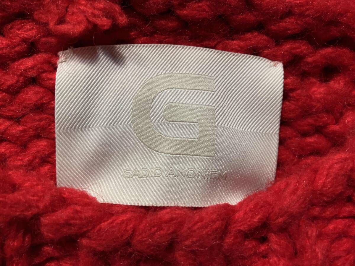GADID ANONIEM acryl knit アクリルニット レッド フリーサイズ - メルカリ