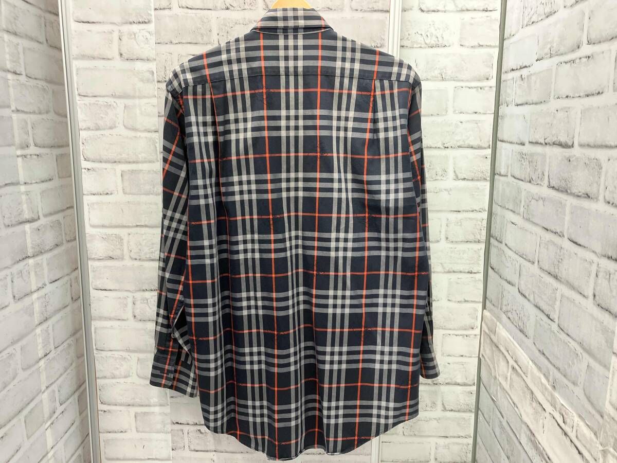 Burberrys/バーバリーズ/長袖シャツ/ノバチェック/ネイビー/Mサイズ/総
