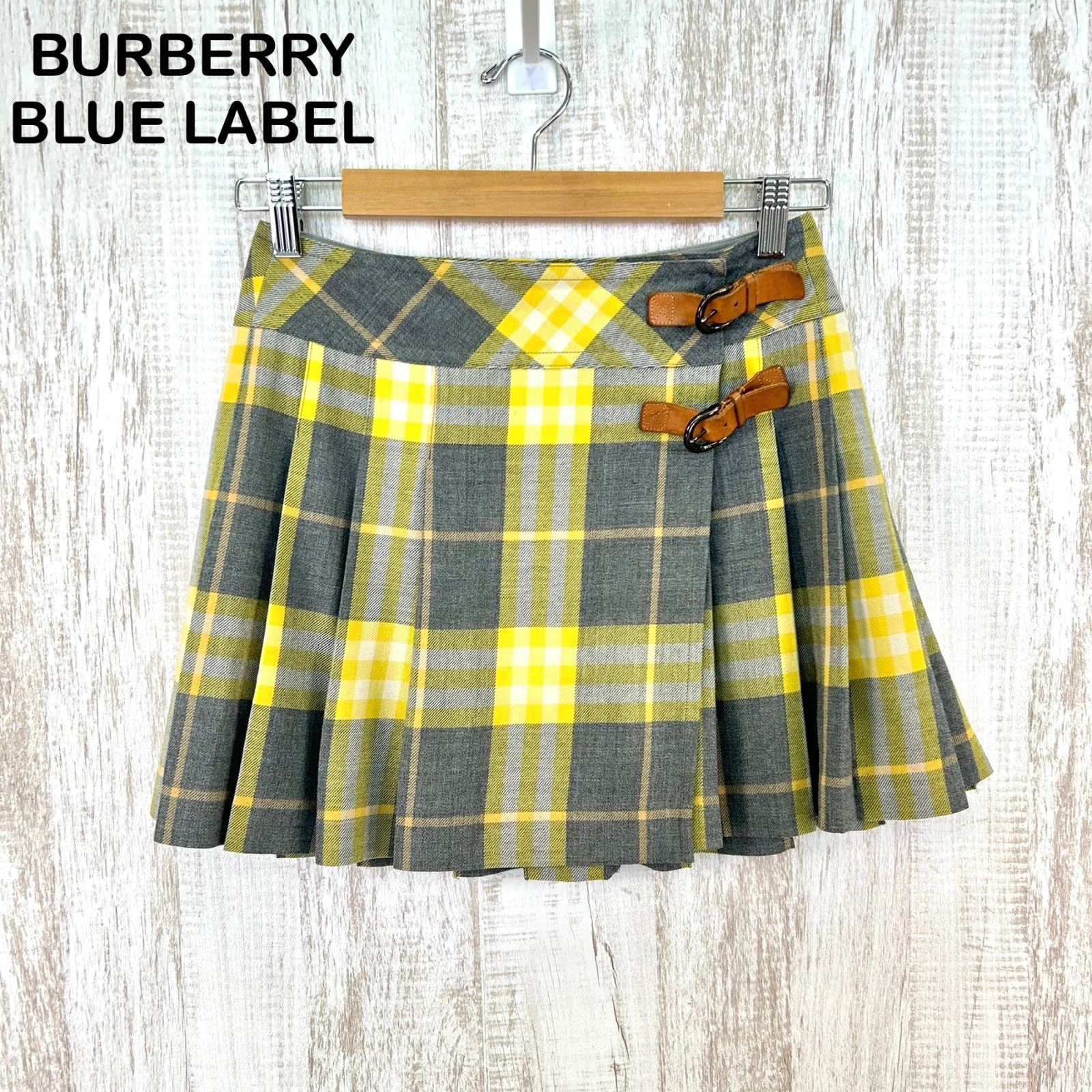 BURBERRY BLUE LABEL バーバリーブルーレーベル チェック 総柄 ベルト