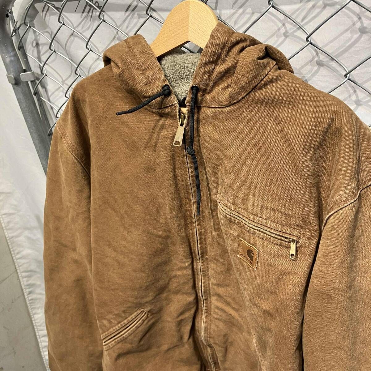 Carhartt J141 ダック地 内ボアジャケット size XL BRN ブラウン