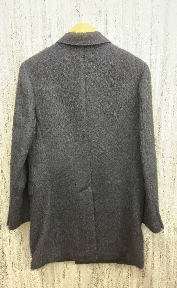 HEVO イーヴォ ウールコート ブルー ブラック サイズ46 イタリア製