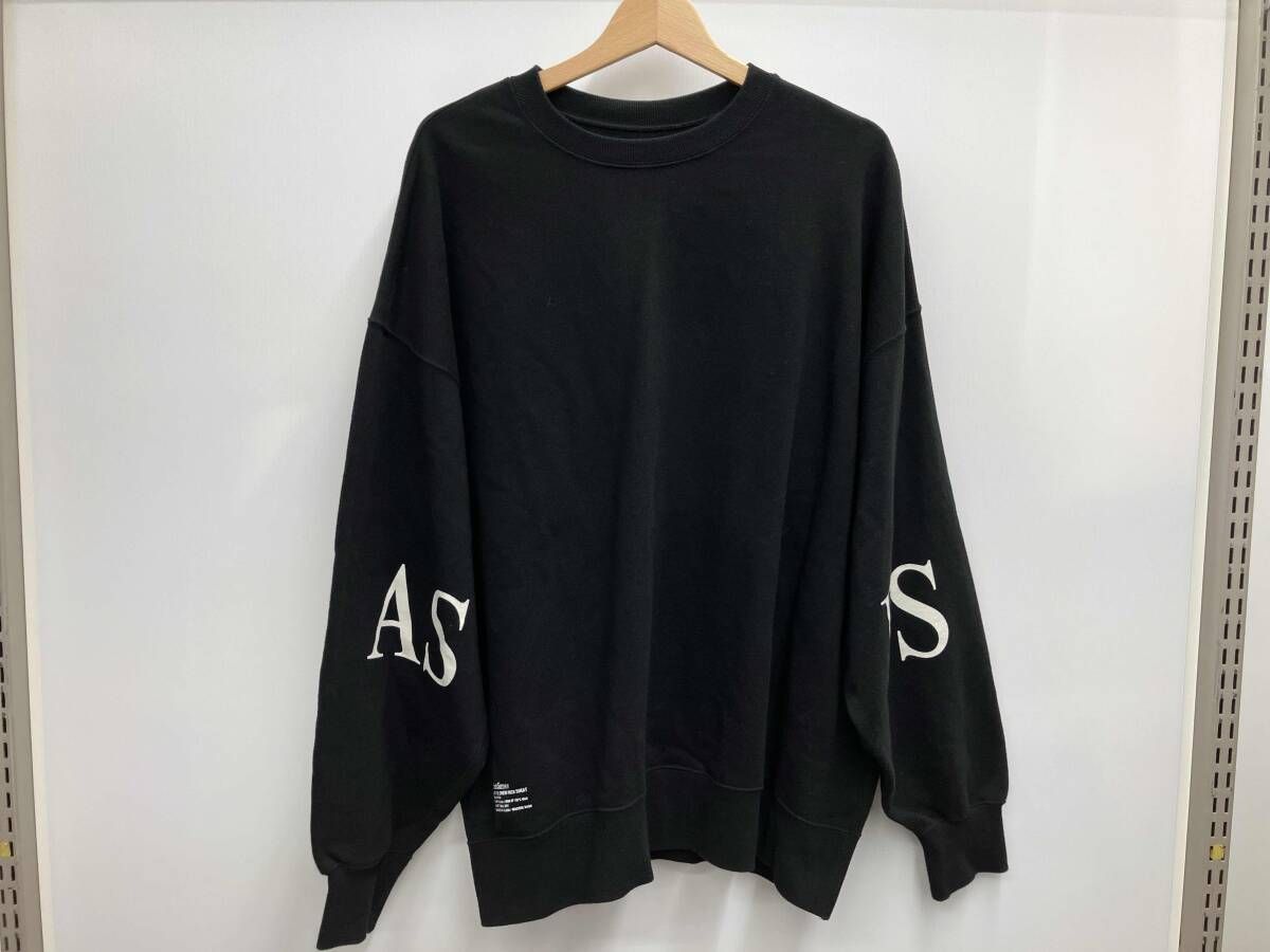Fresh Service フレッシュサービス AS FS LIGHT OZ CREW NECK FSW 23 SW 228 ブラック Lサイズ スウェット