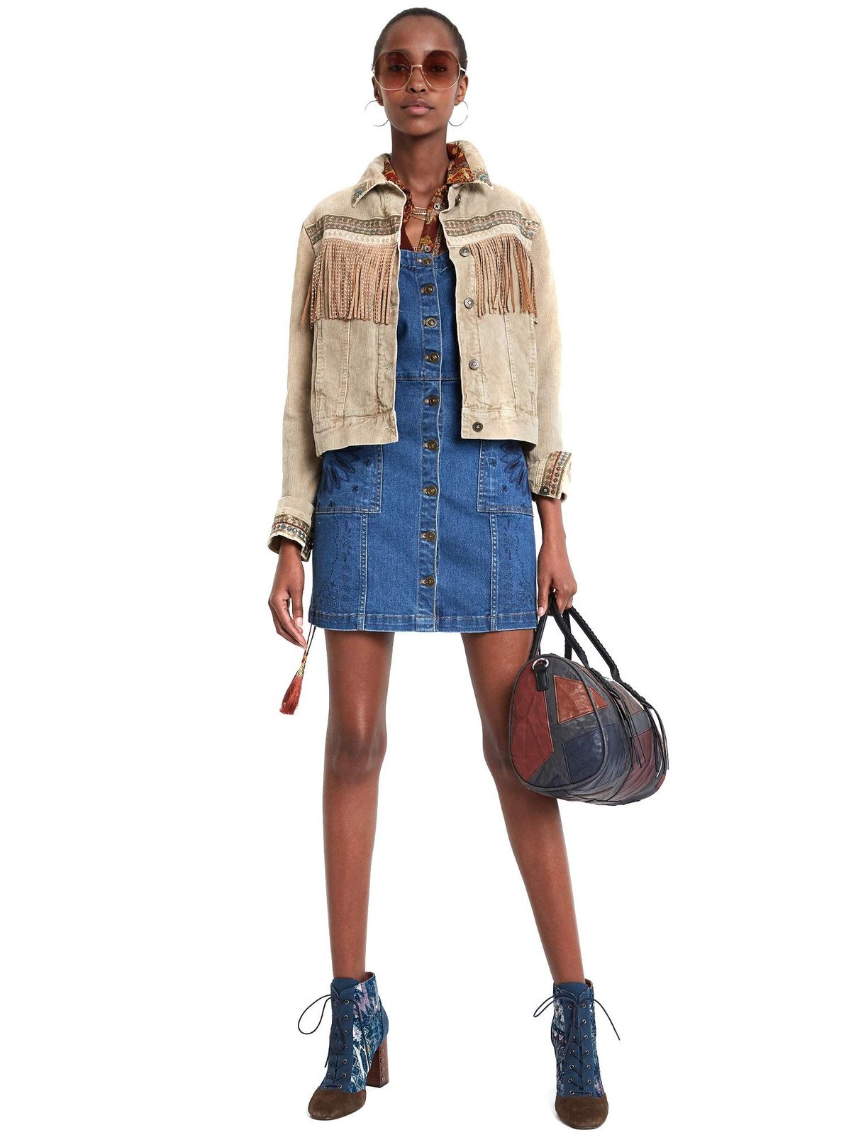  デシグアル コート デニムジャケット レディース ブラウン EU 44 日本サイズ3 L相当 その他 フェイスケア