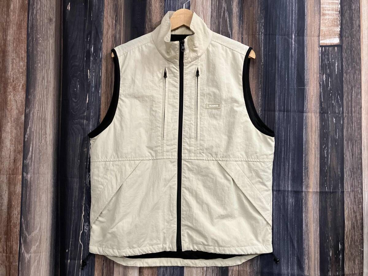 X-LARGE / ナイロンベスト/XL/ナイロン/CRM/無地/101233021015 X-LARGE エクストララージ 101233021015 ナイロンベスト オフホワイトx