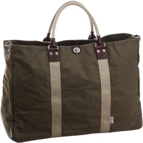 ハンプコウボウ トートバッグ シリーズ ショルダーベルト付 ボストンバッグ 3 X 84-01 カーキ