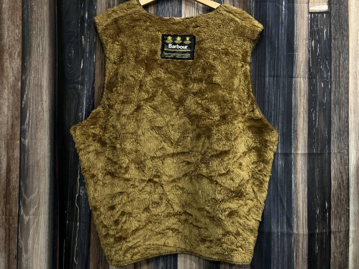 BARBOUR バブアー ボア ライナー ベスト ブラウン サイズ表記なし