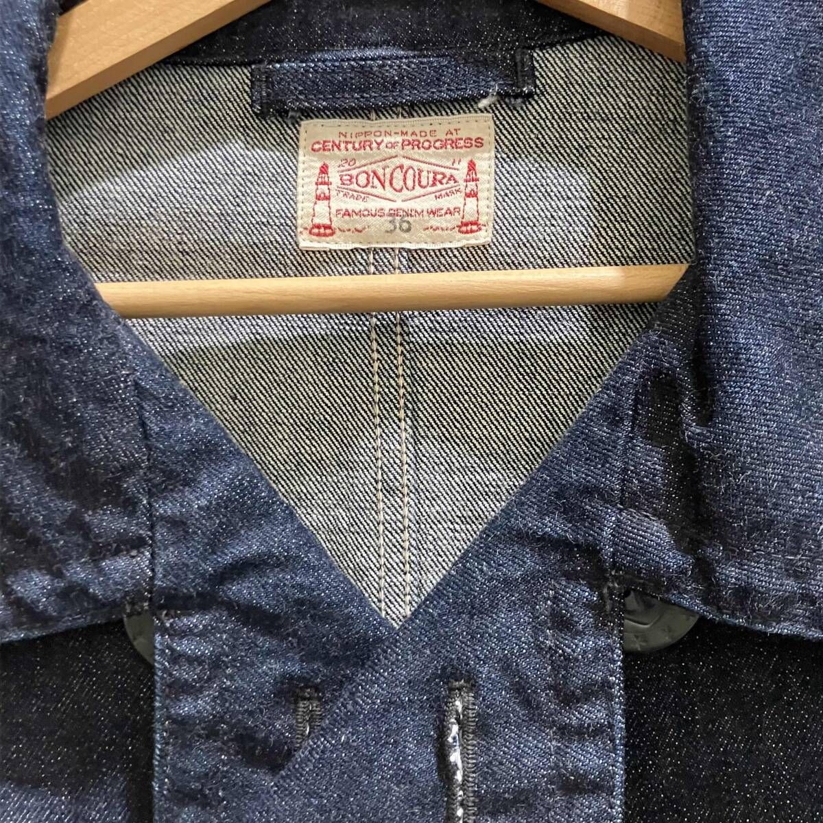 BONCOURA ピーコート denim Pコート真紺 S（36）ボンクラ - メルカリ