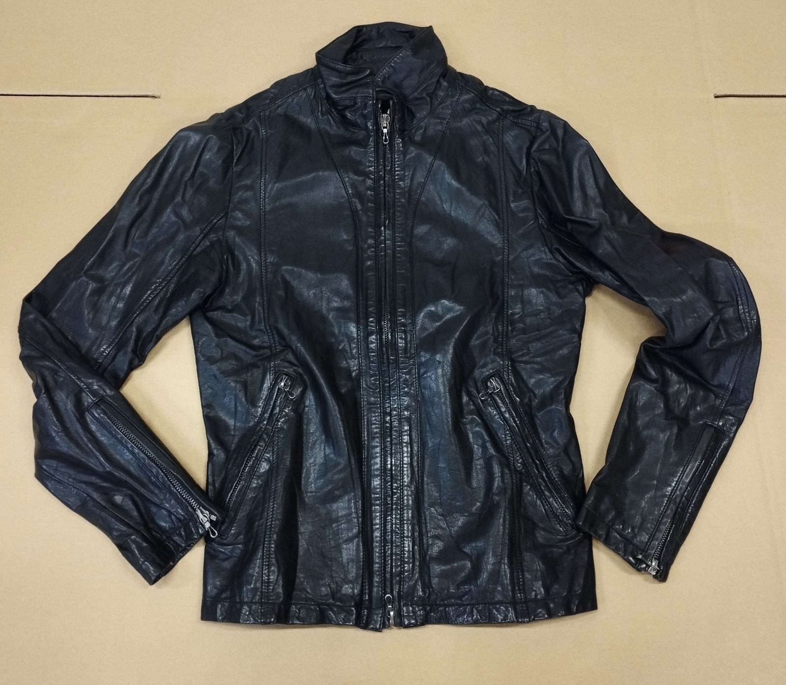 D13720】牛革 SHELLAC シェラック 37009 ライダースジャケット 48