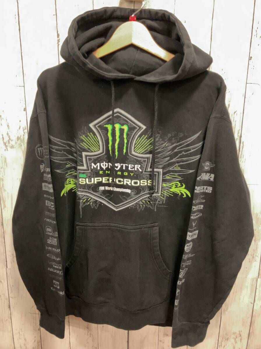 MONSTER ENERGY モンスターエナジー パーカー ブラック 2012コピーライト Y 2 K