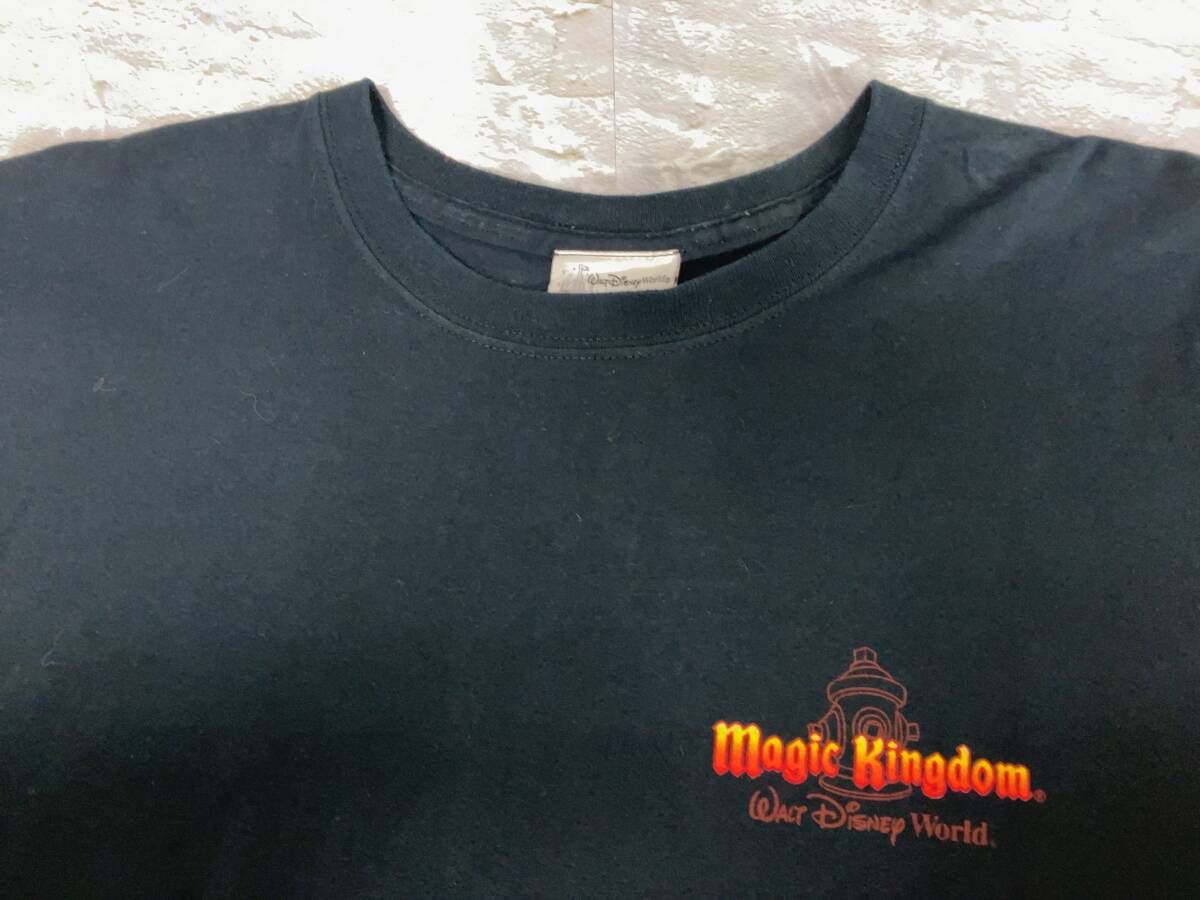 Disney ディズニー 半袖Tシャツ 90s 00s 消防士ミッキー サイズXL 