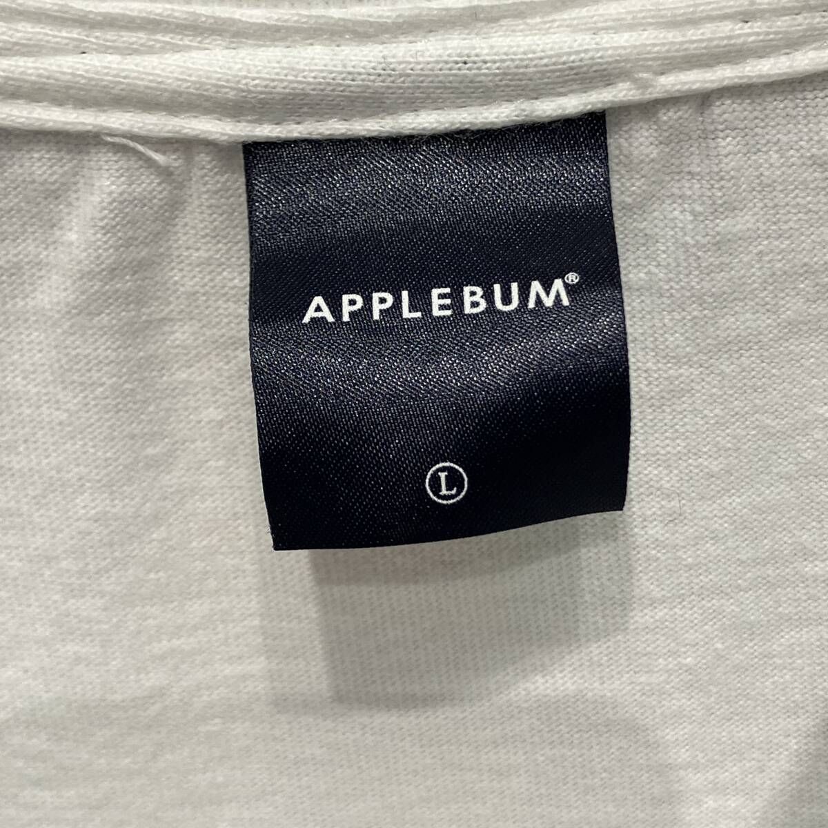 APPLEBUM ×MURO 長袖Tシャツ OBITextile Collection ホワイトL アップルバム