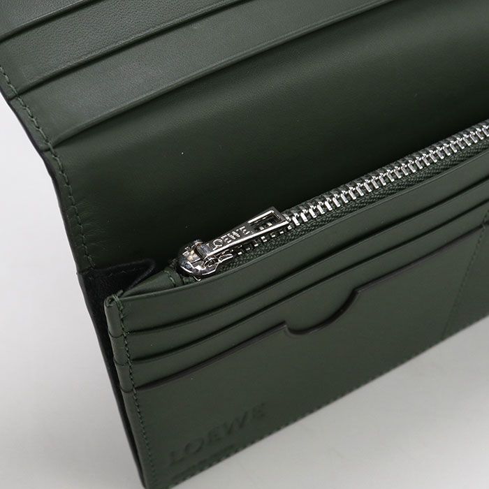 LOEWE ロエベ ロング ホリゾンタルウォレット 長財布二折 カーフ【中古