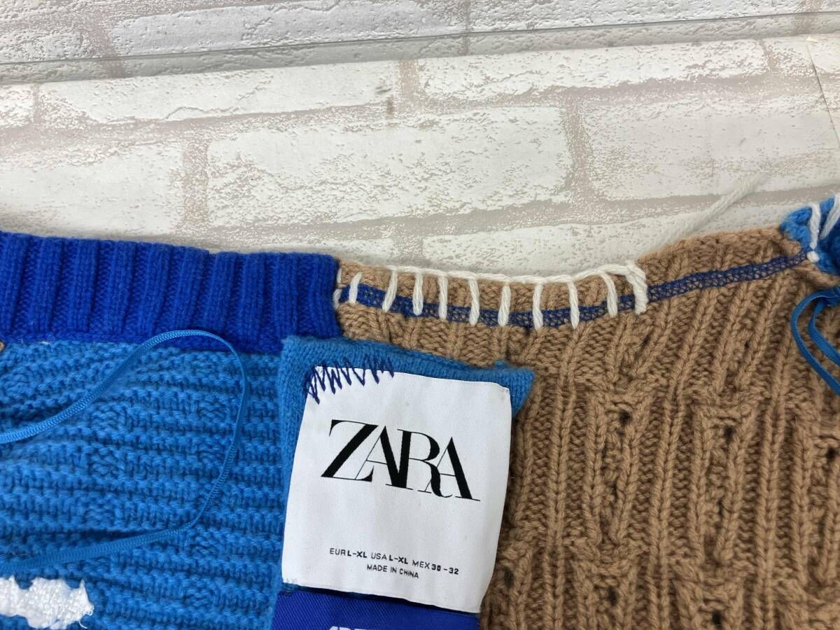 ZARA ADERERROR Patchwork Knit Cardigan ザラ アーダーエラー パッチ
