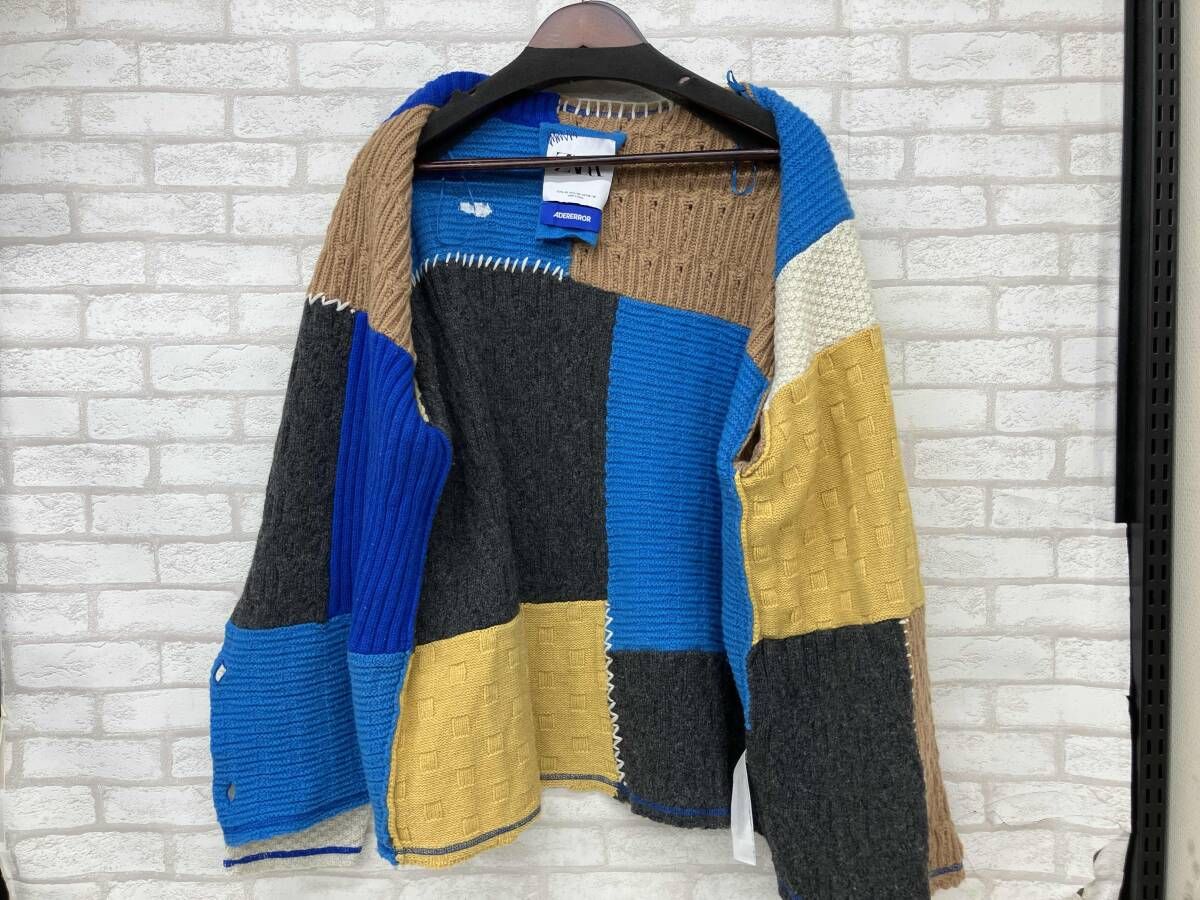 ⭐︎週末限定値下げ⭐︎ZARA×ADERERROR ニットカーディガンパッチワーク ☆【Ader Error x Zara】☆Patchwork Knit Cardiga.n Multi