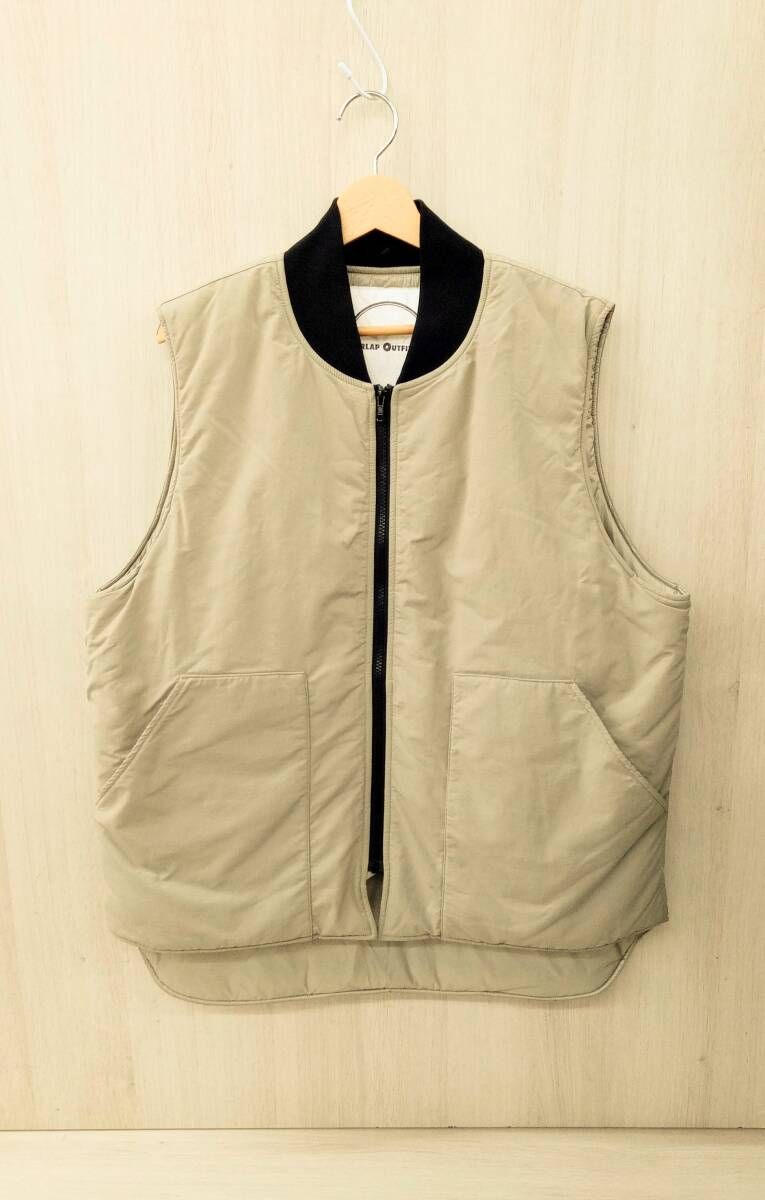 BURLAP OUTFITTER バーラップアウトフィッター ベスト チマヨベスト 中綿べスト ダークベージュ Mサイズ