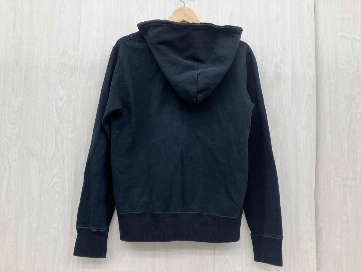 A BATHING APE ロゴ入りフルジップパーカー ネイビー Mサイズ