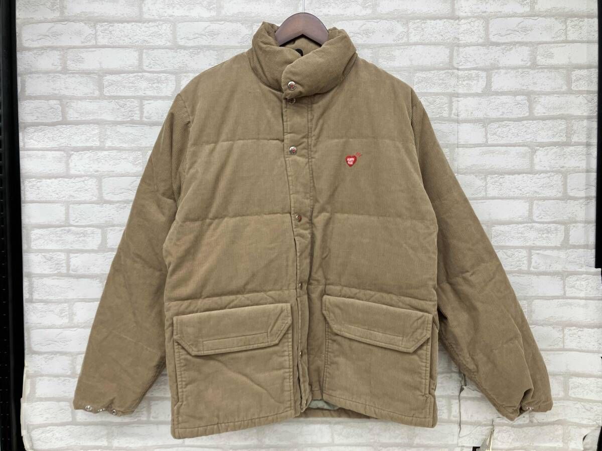 HUMAN MADE ヒューマンメイド ダウンジャケット コーデュロイブラウン