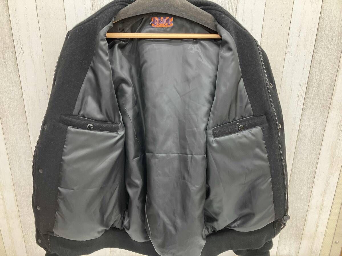 BUDSPOOL／APHRODITE GANG／スタジャン／ブラック／ウール／サイズXL