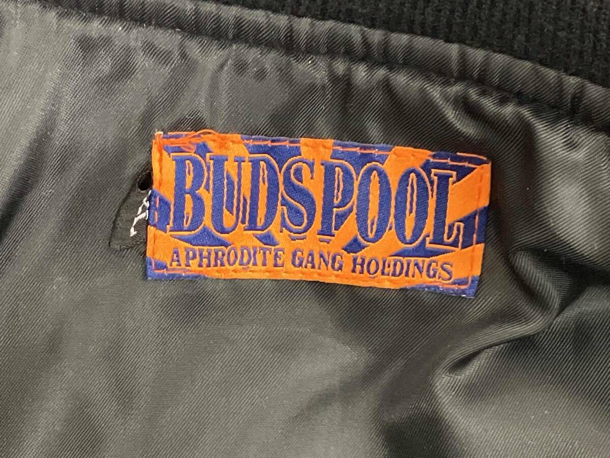 BUDSPOOL／APHRODITE GANG／スタジャン／ブラック／ウール／サイズXL
