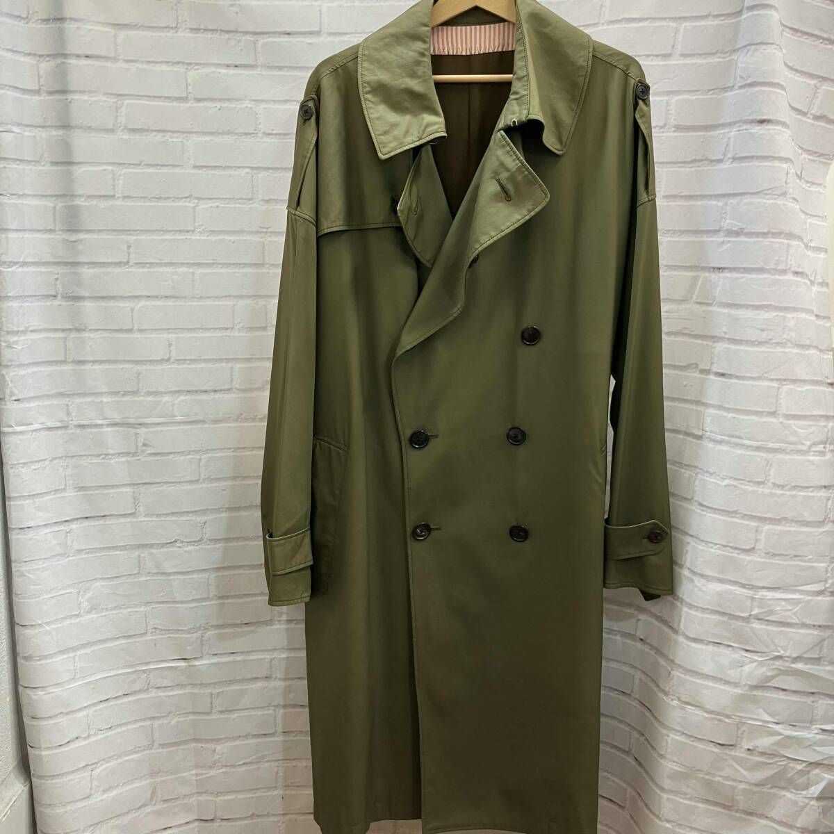 VISVIM ビズビム トレンチコート カーキ 玉虫色 19 AW TRENCH V サイズ3