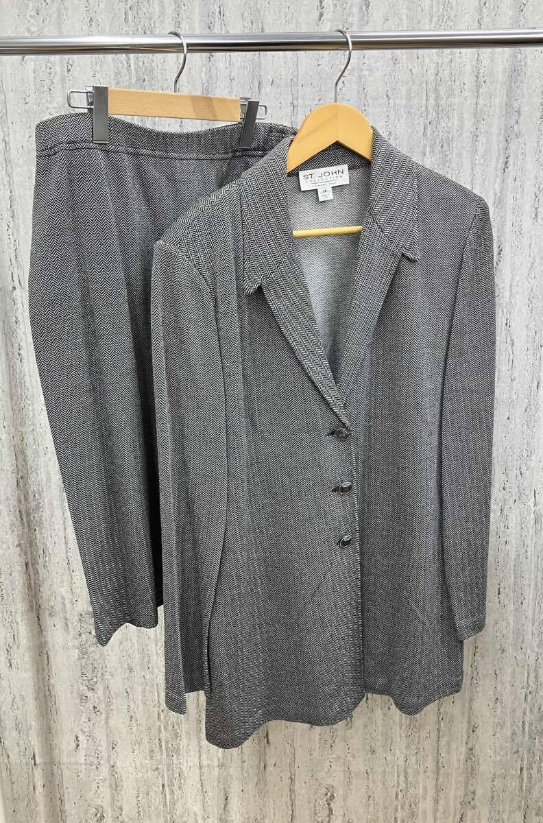 ST.JOHN セントジョン スーツセット グレー サイズ14