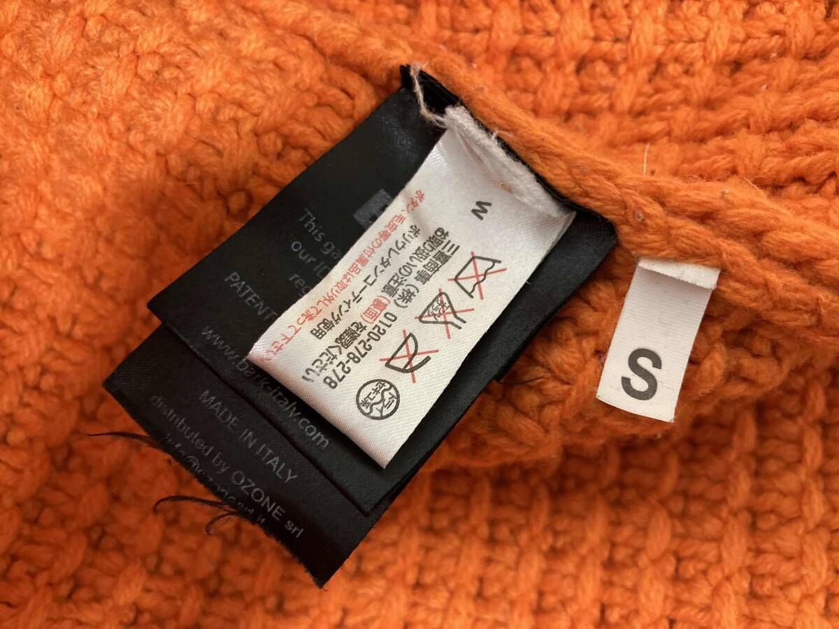 bark バーク ニットダッフルコート フード取外し可能 エルボーパッチ