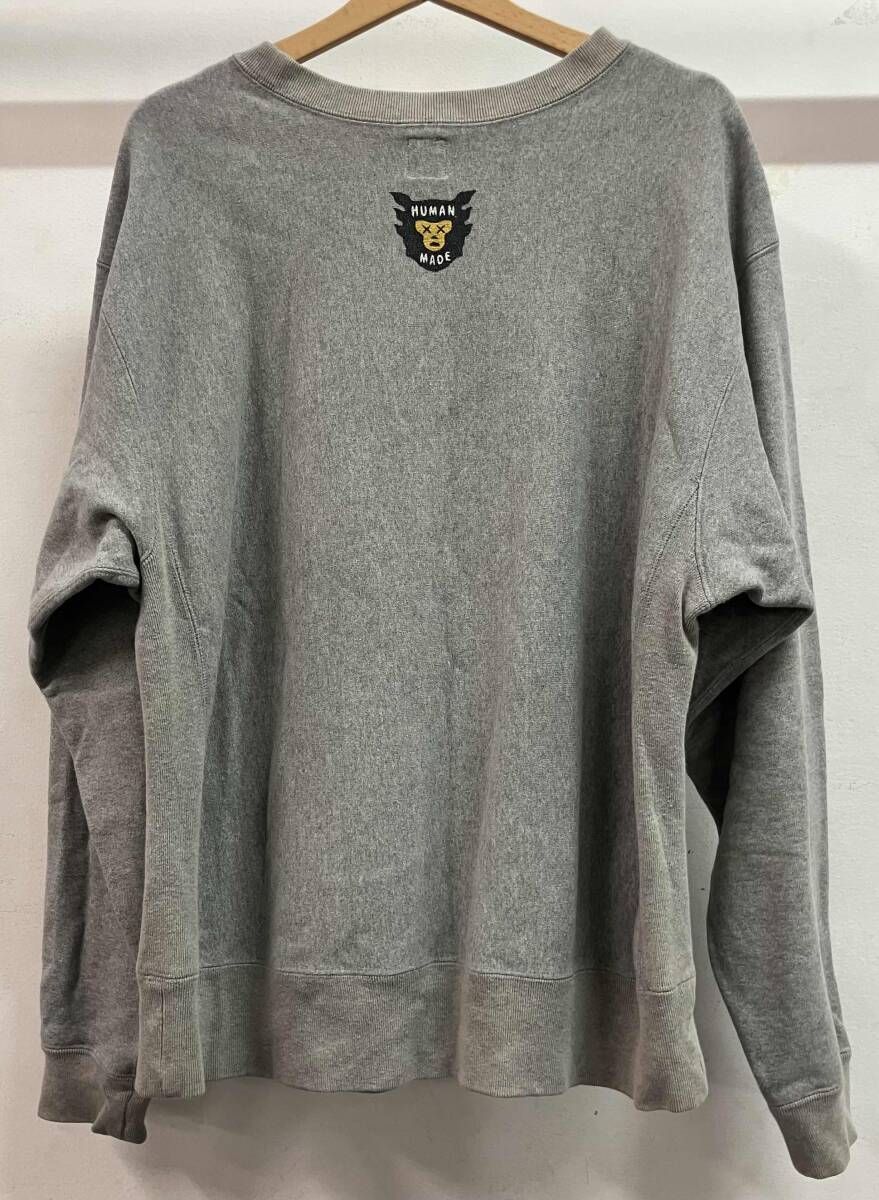 HUMAN MADE ヒューマンメイド スウェット KAWS MADE ストリート グレー