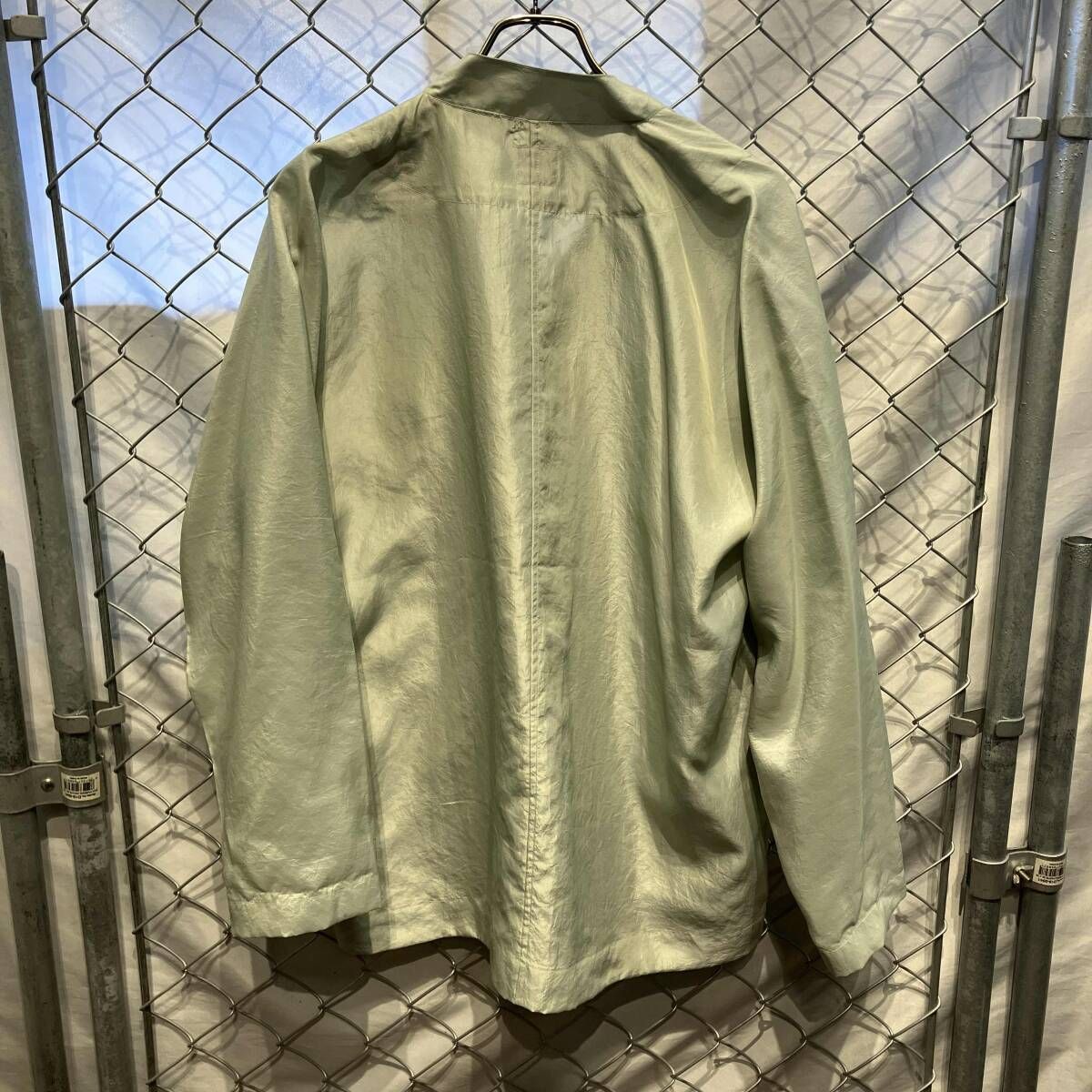 POST O'ALLS china shirt チャイナシャツ ライトグリーン ポスト
