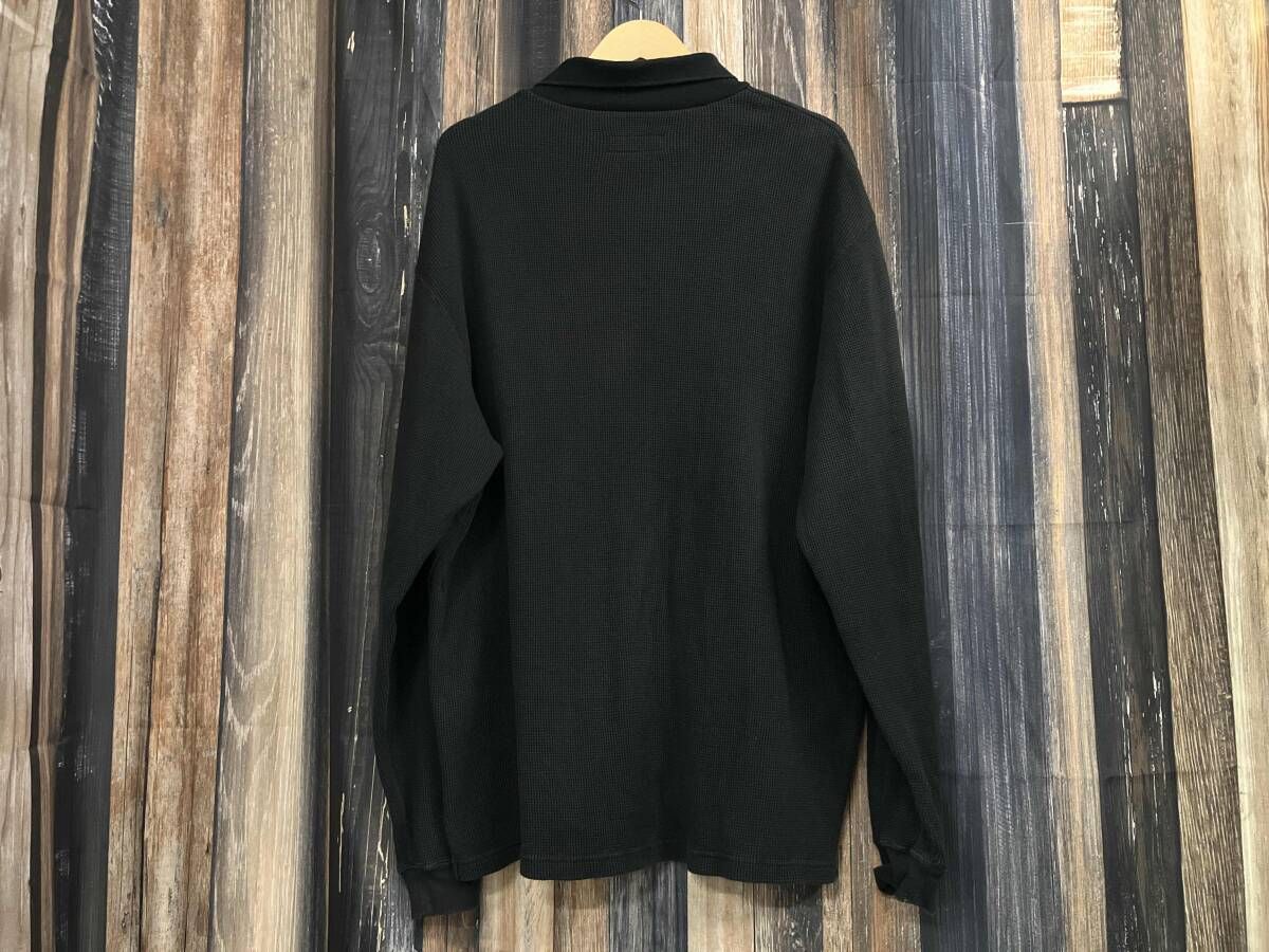 Supreme シュプリーム サーマル長袖ポロシャツ ブラック M