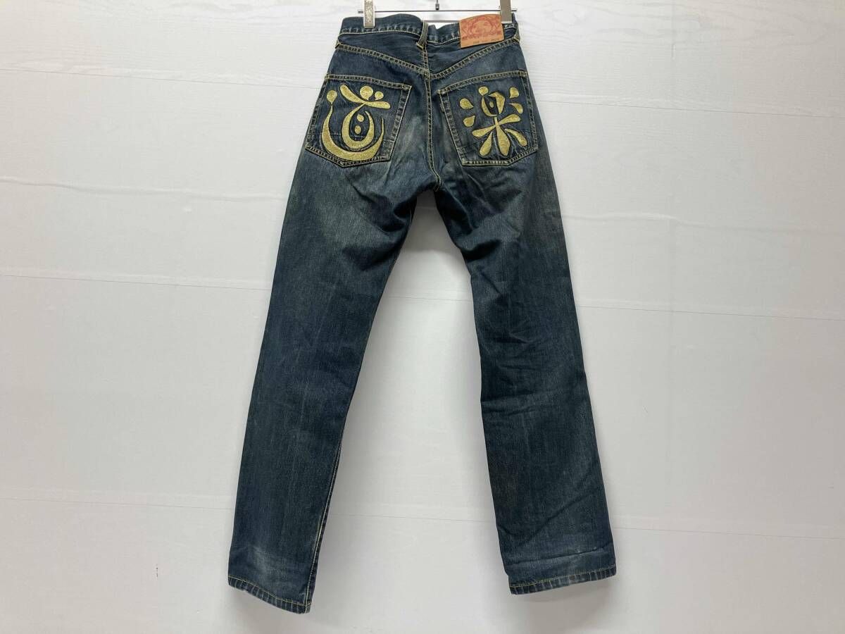 メンズ EVISU エヴィス ジーンズ デニムパンツ LOT.1930 道楽ペイント 