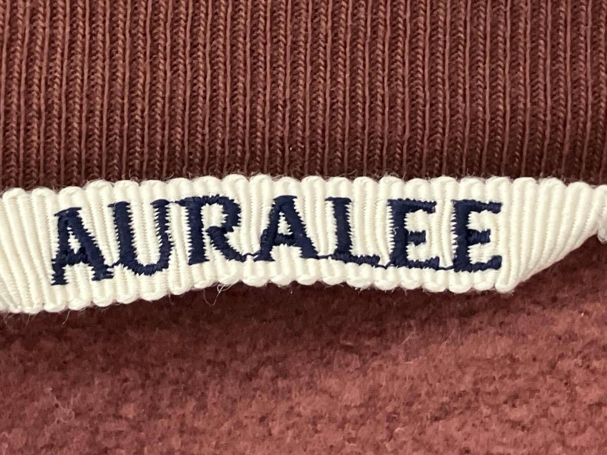 AURALEE スウェット ELASTIC HIGH GAUGE SWEAT ブラウン XLサイズ