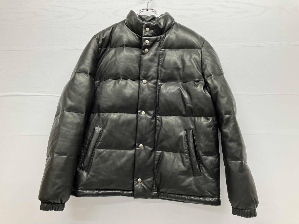 FREEDOM フリーダム レザーダウンジャケット 羊革 サイズ44 黒
