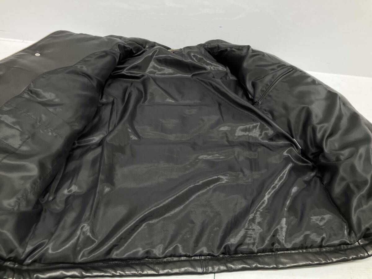 FREEDOM フリーダム レザーダウンジャケット 羊革 サイズ44 黒