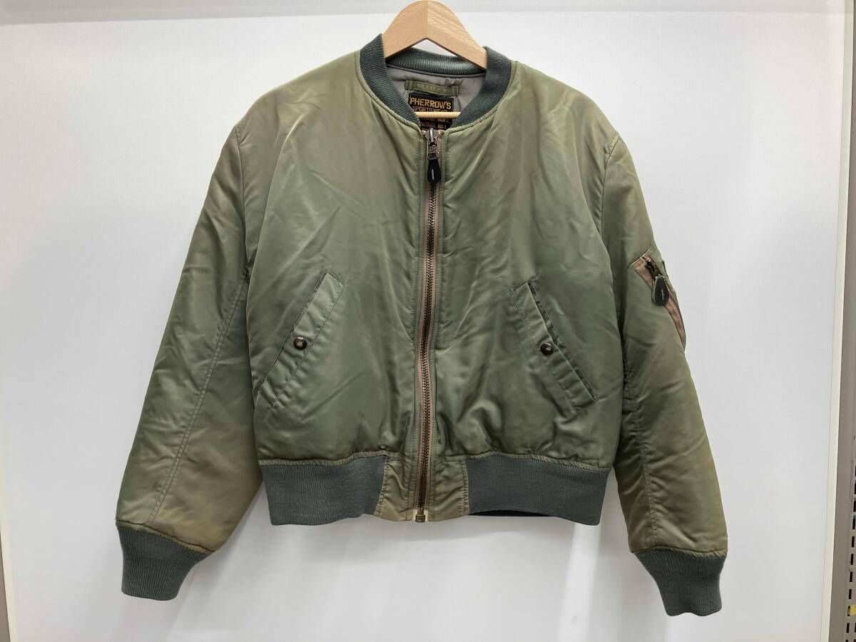 PHERROW'S フェローズ 販売 フライトジャケット MA-1 カーキ Sサイズ