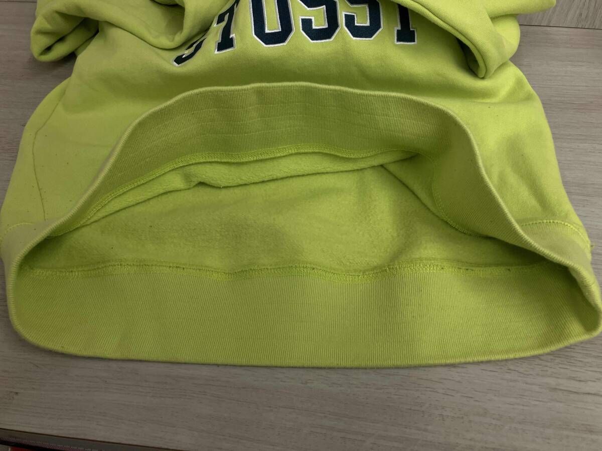 STUSSY ハーフジップ スウェット トレーナー Sサイズ ライトグリーン 