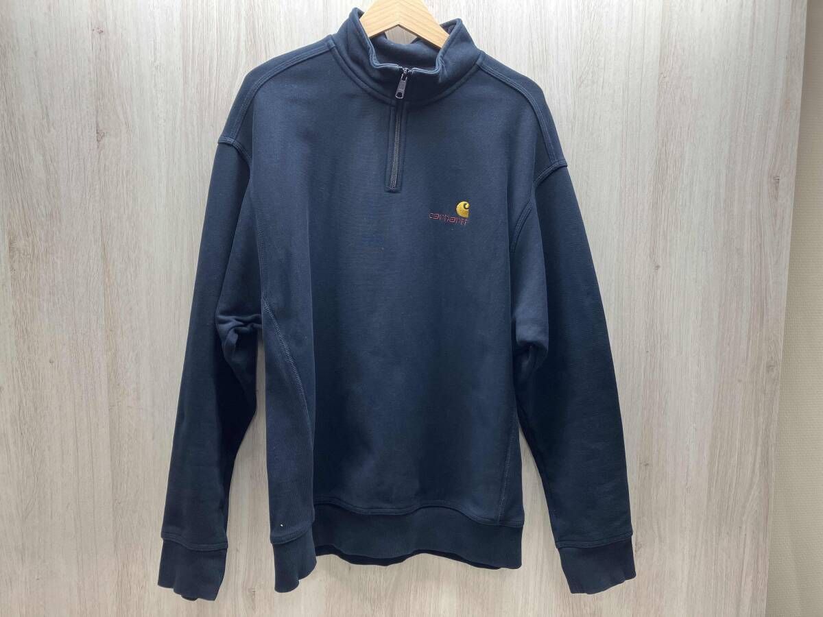 Carhartt カーハート WORK IN PROGRESS HALF ZIP AMERICAN SCRIPT SWEAT ハーフジップアメリカンスクリプトスウェット 厚手