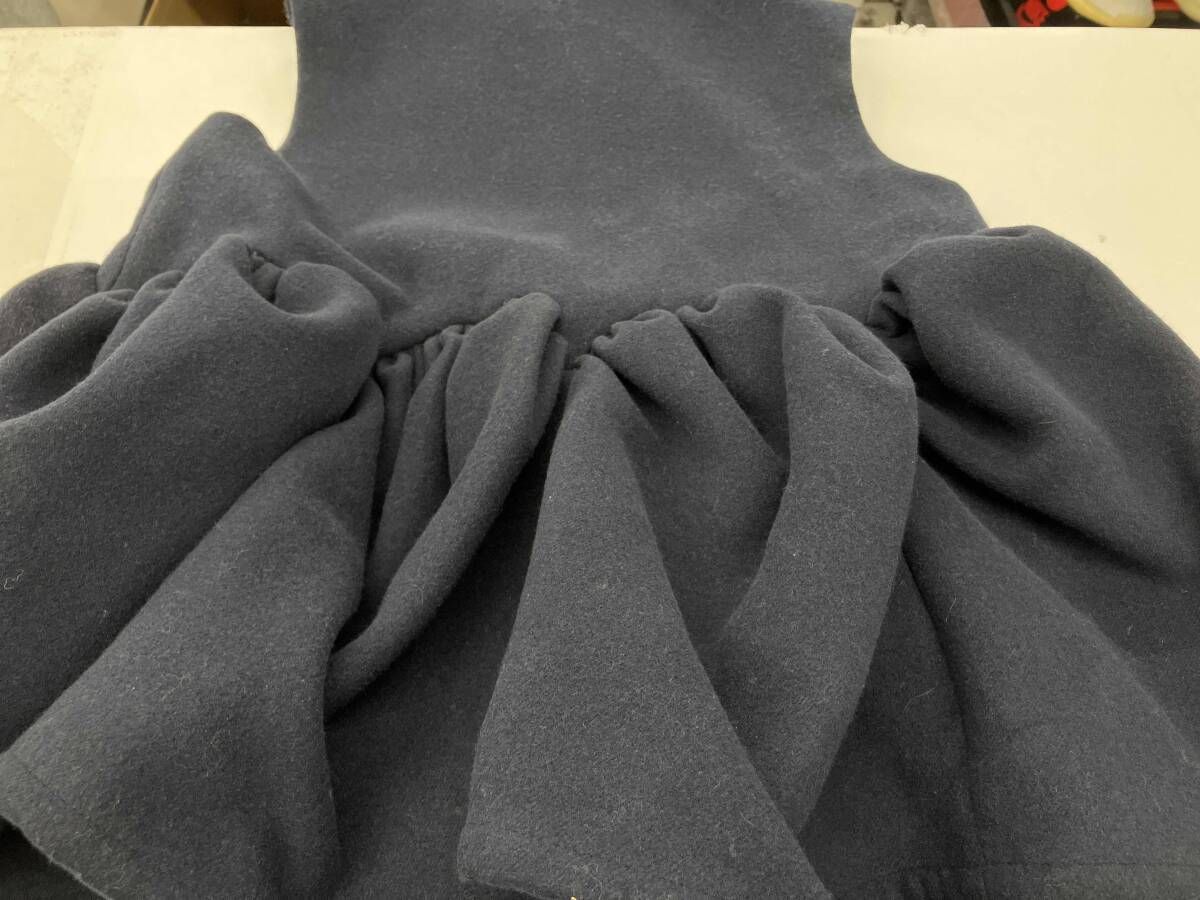 Bibiy. ANGIE SLEEVELESS JACKET ビビィ ベスト シアーつけ襟 ネイビー