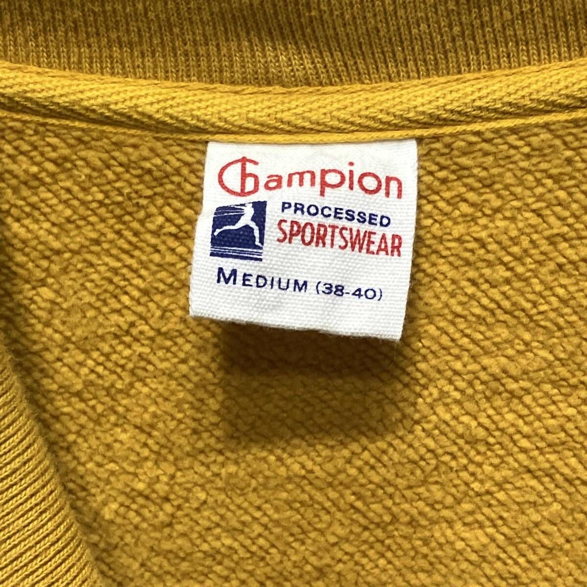 champion カーディガン ランタグ復刻 コットンカーディガン イエロー M 
