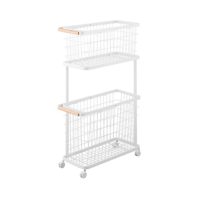 ランドリーバスケット 2段