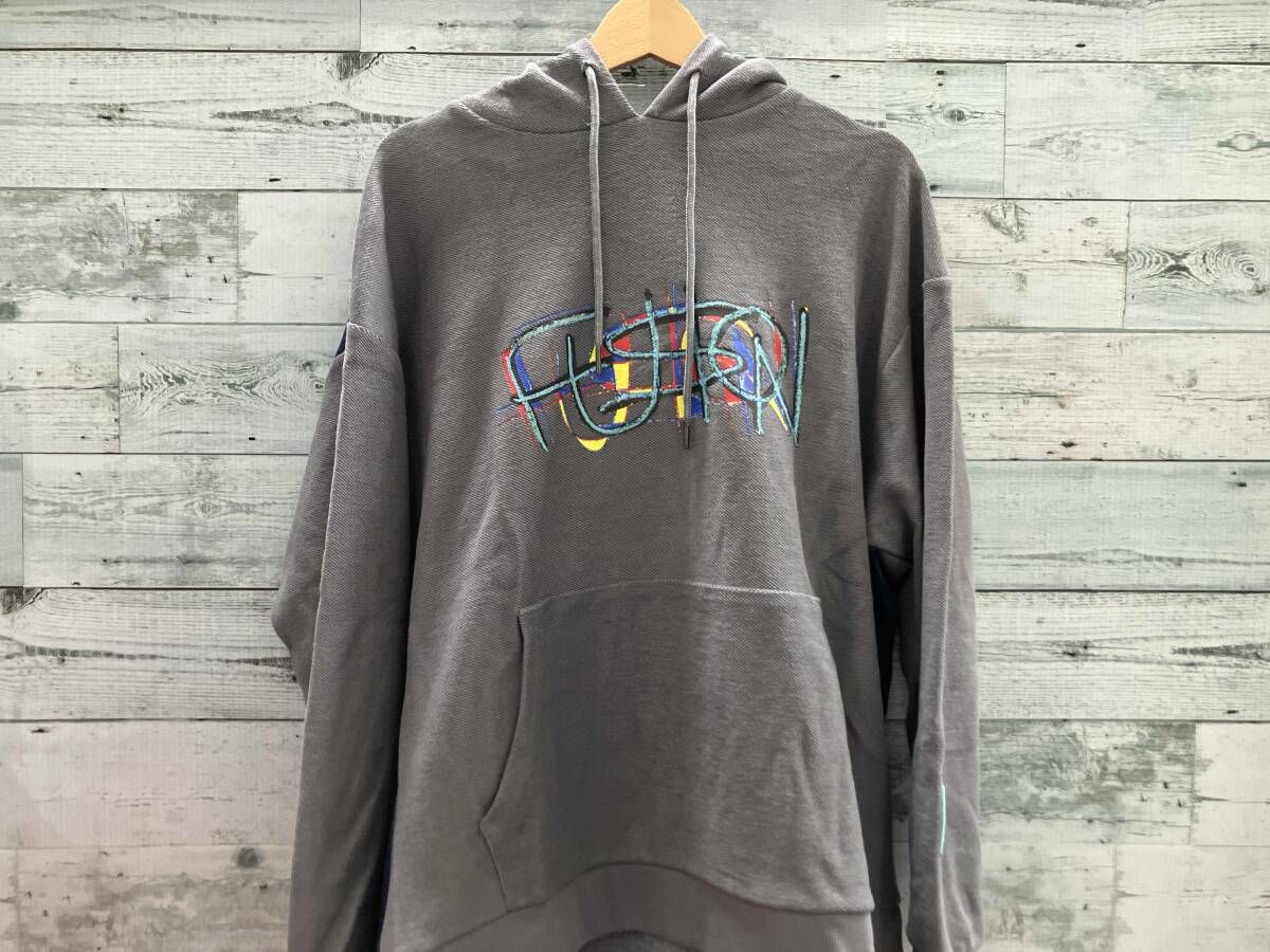 Vaundy バウンディ パーカー fusion フュージョン グレー ロゴ メンズ