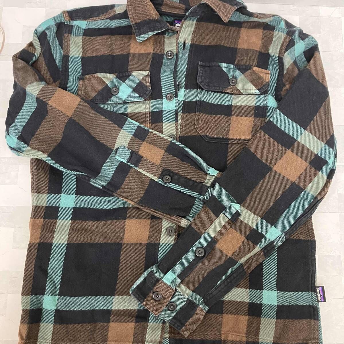 Patagonia パタゴニア ネルシャツ チェック柄 ブラック ブラウン