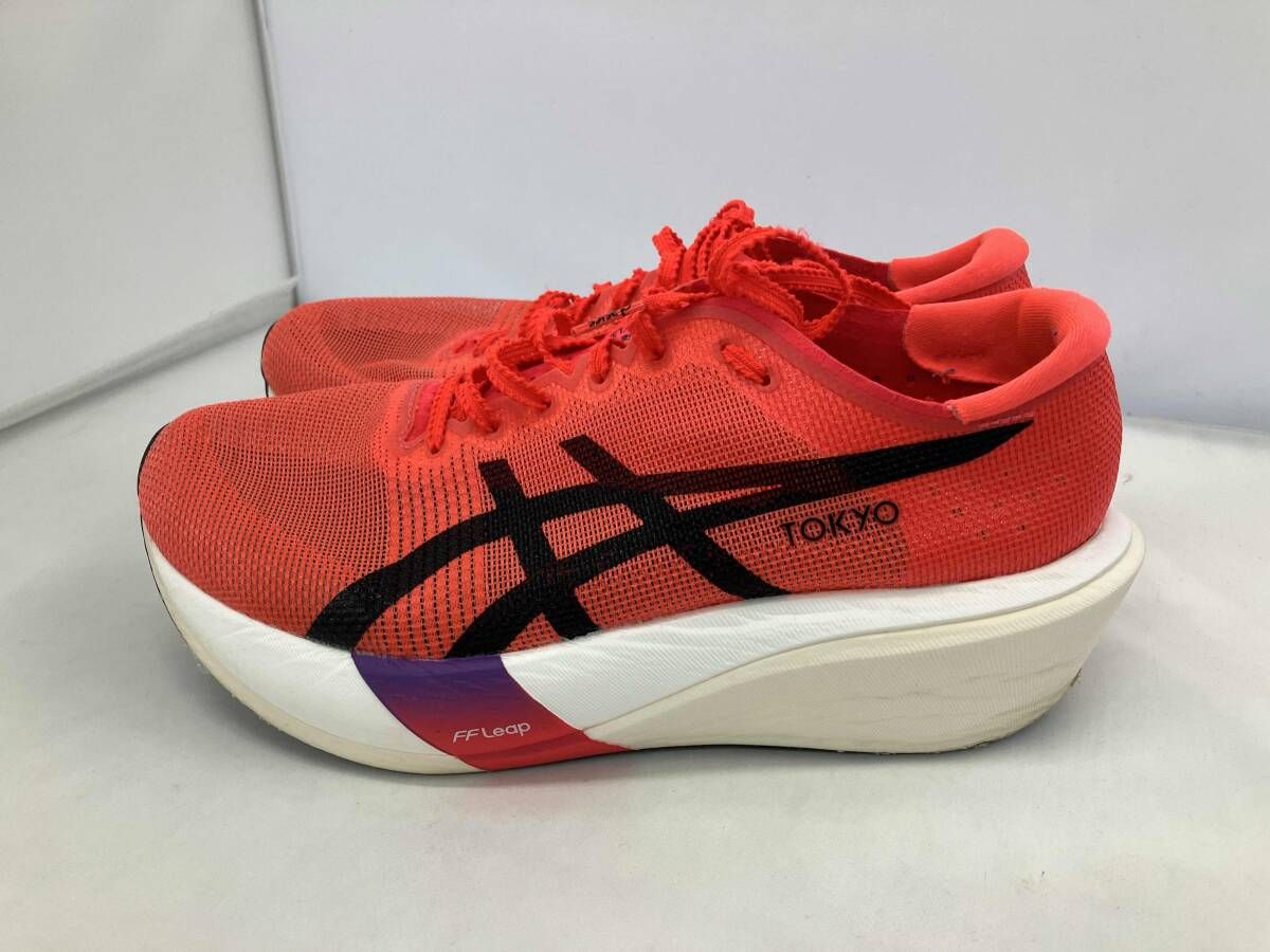 ASICS アシックス スニーカー ランニングシューズ レッド 26cm - メルカリ
