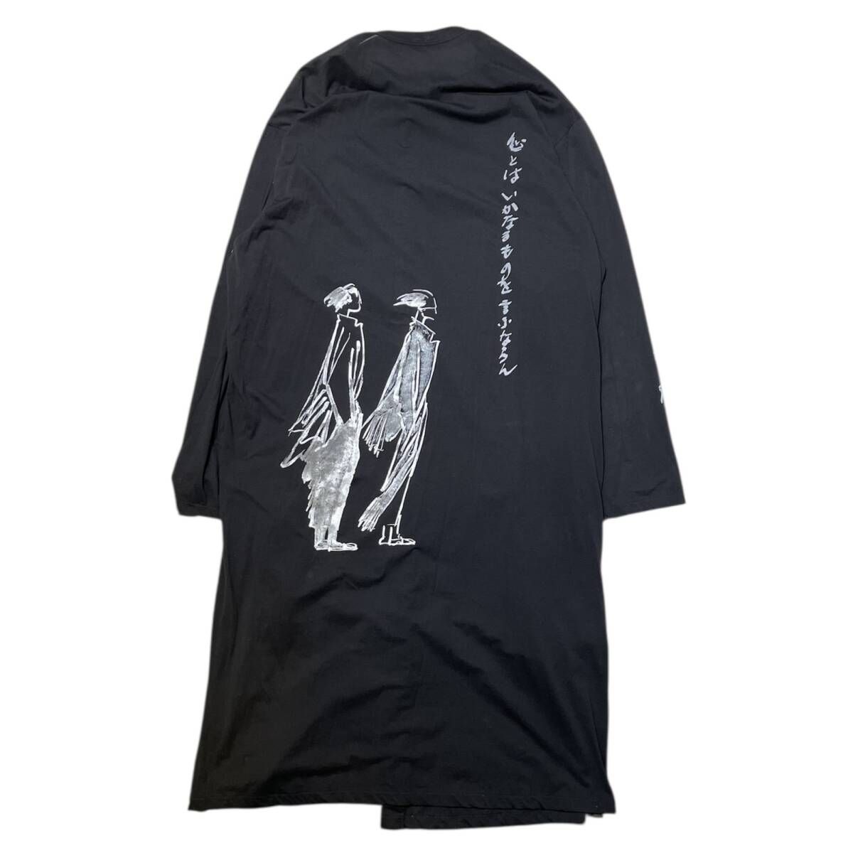 25 ss YOHJI POUR HOMME 長袖シャツ C Ny JERSEY B PRINT SHIRT サイズ4 HP 96 605 ヨウジヤマモトプールオム