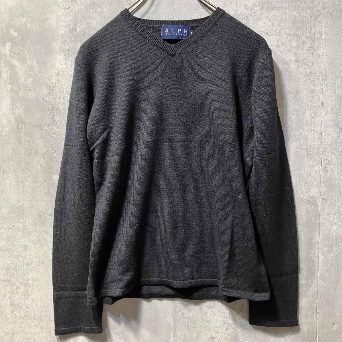90s RALPH LAUREN cashmere wool knit カシミヤ混ウールニット Lサイズ