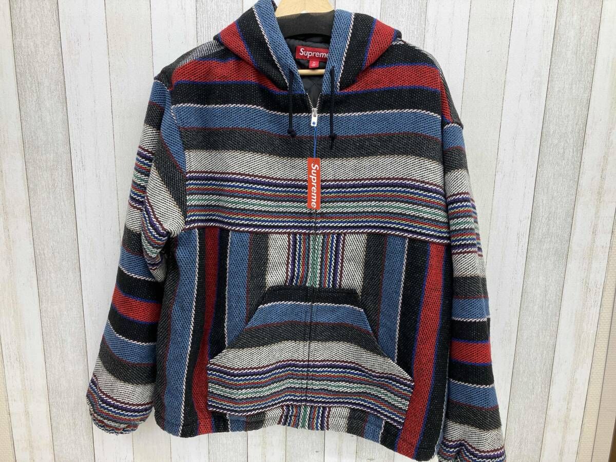 Supreme／25SS／Woven Stripe Hooded Jacket ／サイズM／マルチカラー